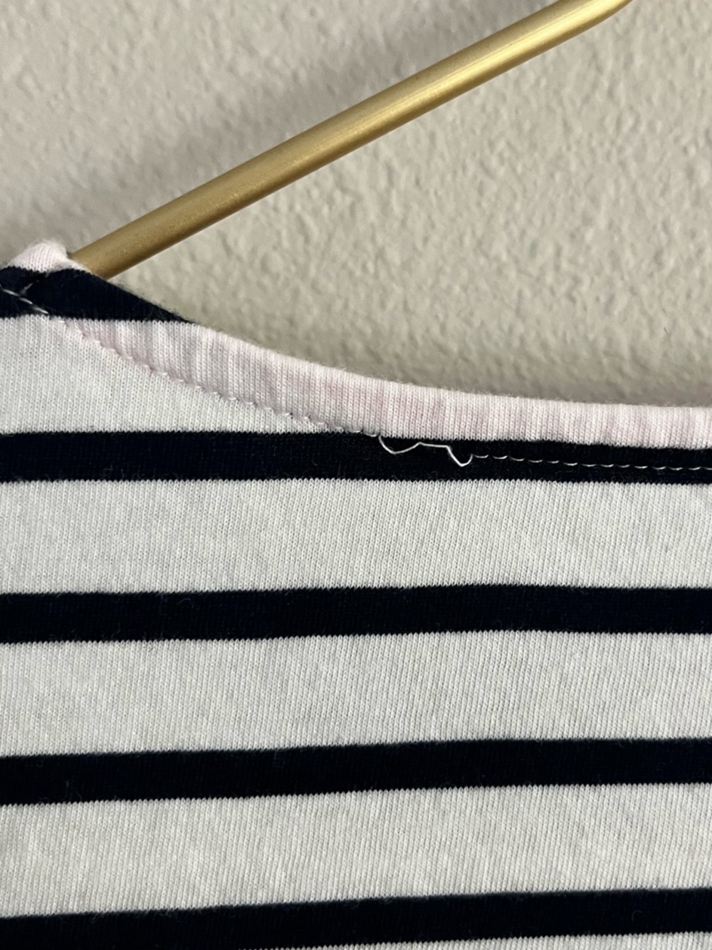 Boden Striped Black and White Striped Preppy Long Sleeve Tee Sz 4 - Picture 5 of 8